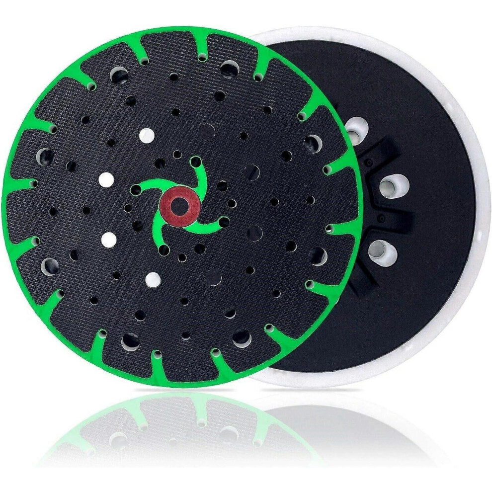 Kikidex (As Show, One Size) Soft Sanding Pad For Festool 150 Mm With Backing Plate M8 Connection Thread Dust Extractor For Eccentric Sander.