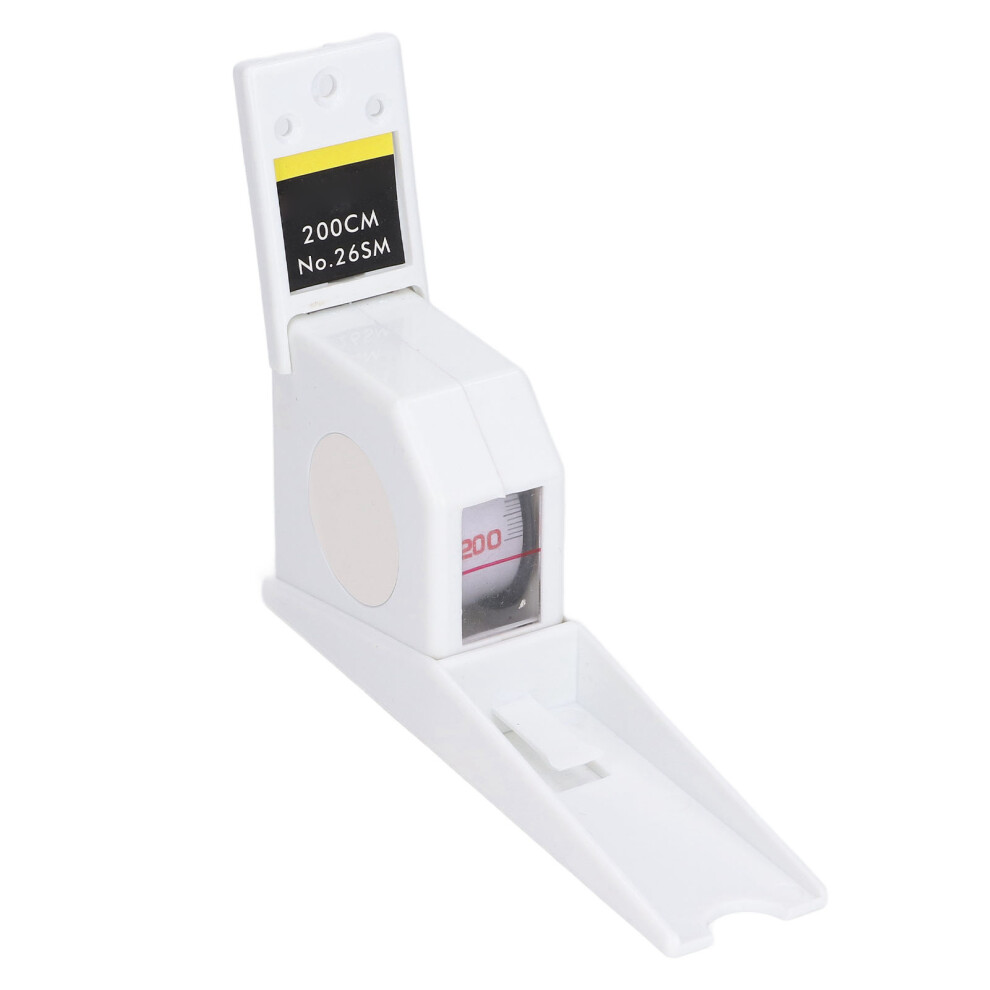 Retractable Wall Mounted Height Ruler 200cm Home Use White Measurement Tape