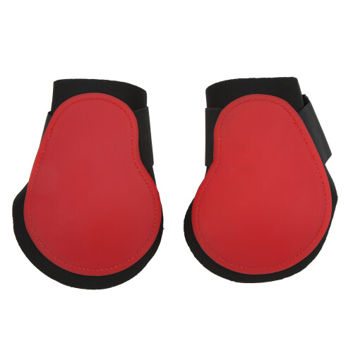 2pcs Horse Tendon Boots PU Shell Support Boots for Equestrian Red M 1