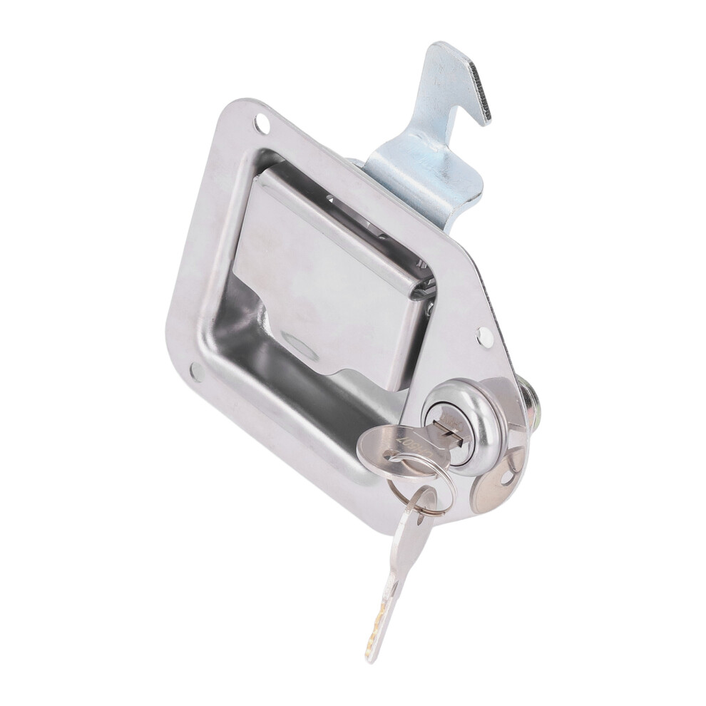 Sturdy Truck Toolbox Latch With Keys Easy Install Waterproof Seal Silver 7631357868246