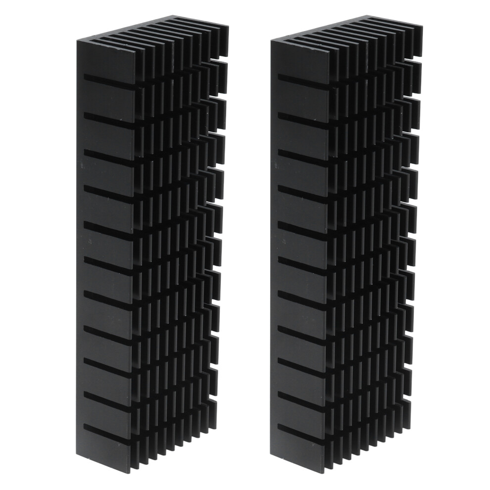 2Pcs Aluminum Cooling Fins Heatsink 120X40x20mm For Electronics 3191357868997