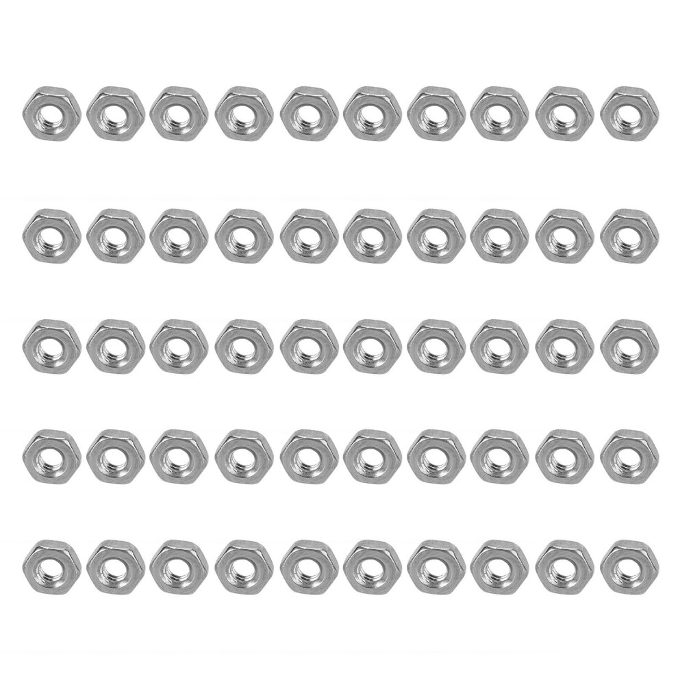 50Pcs Stainless Steel Hex Nuts M2-M12 Assortment Kit For Industrial Use 9461357869510