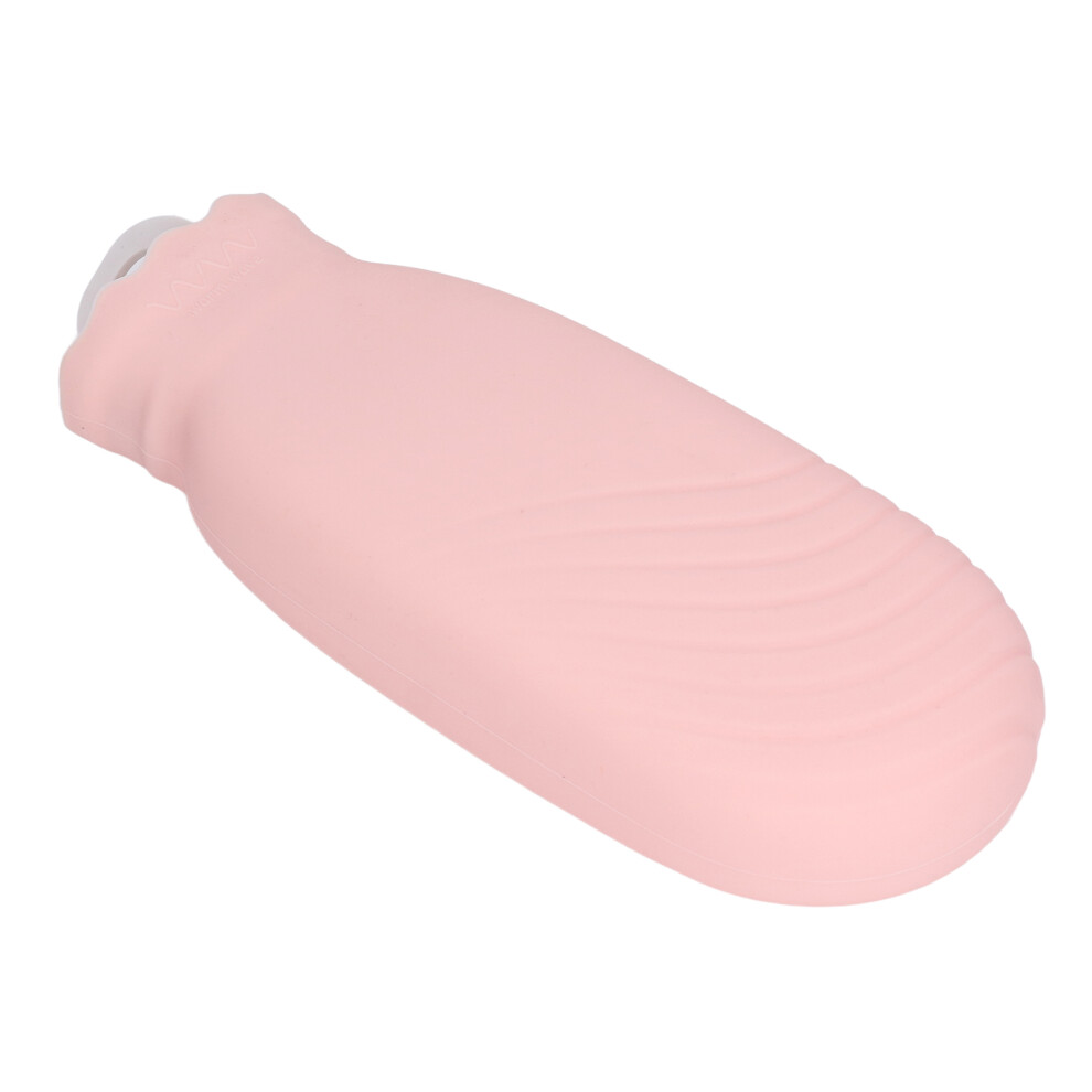Pink 550Ml Silicone Plush Cartoon Hot Water Bottle, Leakproof & Explosion-Proof