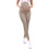 Comfortable Maternity Leggings Elastic Support For-Khaki M 1