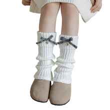 WomensLolitas Knits Long Socks Leg Warmers Harajuku Leg-White