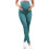 Comfortable Maternity Leggings Elastic Support For-Green L 1