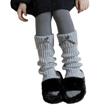 Lovely Leg Warmers Knits Flared Leg Sleeves Gotik-light gray