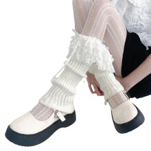 Ruffle Leg Warmers for Women Girls Lolitas Leg Warmer Knitted