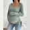 Everyday Essential Pregnancy Top Stretchy Soft-Khaki XL 6