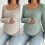 Everyday Essential Pregnancy Top Stretchy Soft-Khaki XL 3