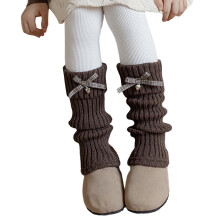 Lovely Leg Warmers for Girls Women Lolitas Leg-Coffee color