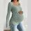 Everyday Essential Pregnancy Top Stretchy Soft-Khaki XL 5