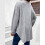 Nursing Wear Button Up Shirt Drop Shoulder Cut-Light Grey M 7