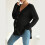 Nursing Wear Button Up Shirt Drop Shoulder Cut-Light Grey M 4