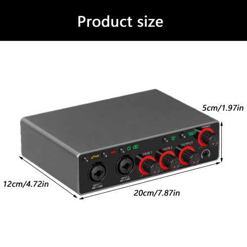 Studio Grade Computer Recording Music USB Audios Interfaces USB 2