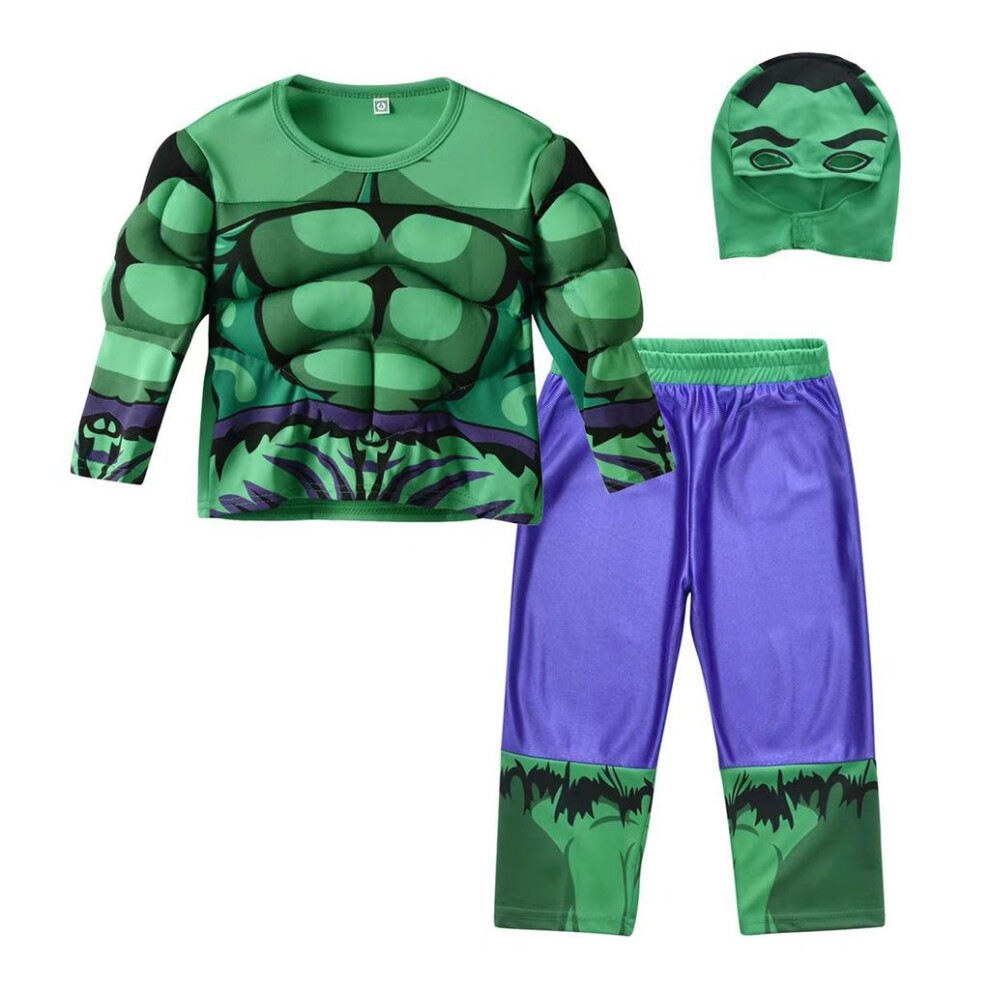 (Hulk, S) Hulk America Captain Batman Superman Kids Costume Cosplay Suits