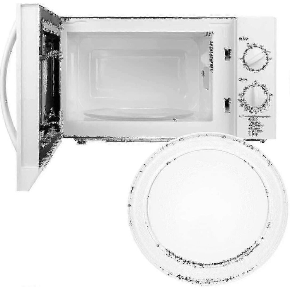 Kikidex (As Show, One Size) Universal Microwave Turntable Glass Dish With Stand, 245Mm/24.5Cm/9.65In