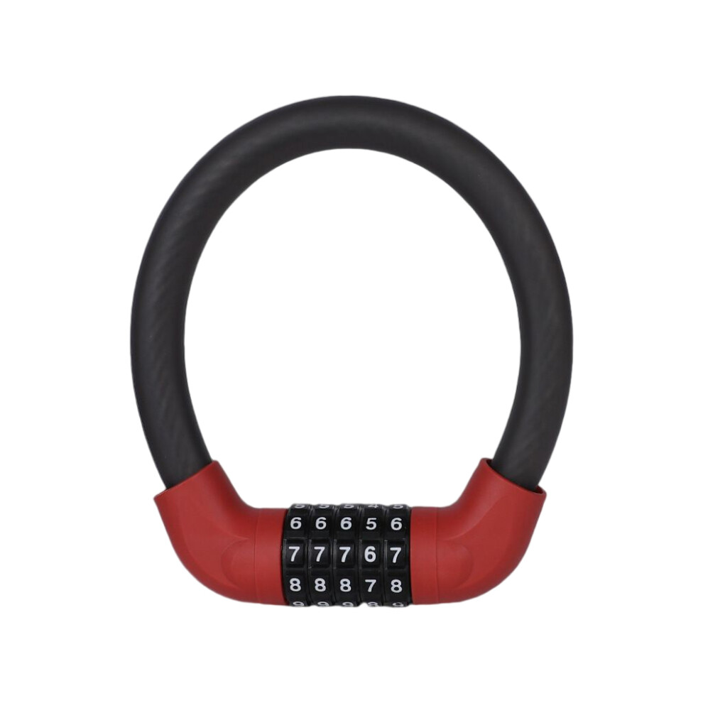 (MiniRed) Bike Lock Anti-theft 5 Digit Password Thickened Locks Padlock-image-OPC-PMQVHMD-NEW