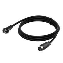 S Video Cable 9 Pin DIN Male To Female Right Angle 0.5m For Projector And Computers
