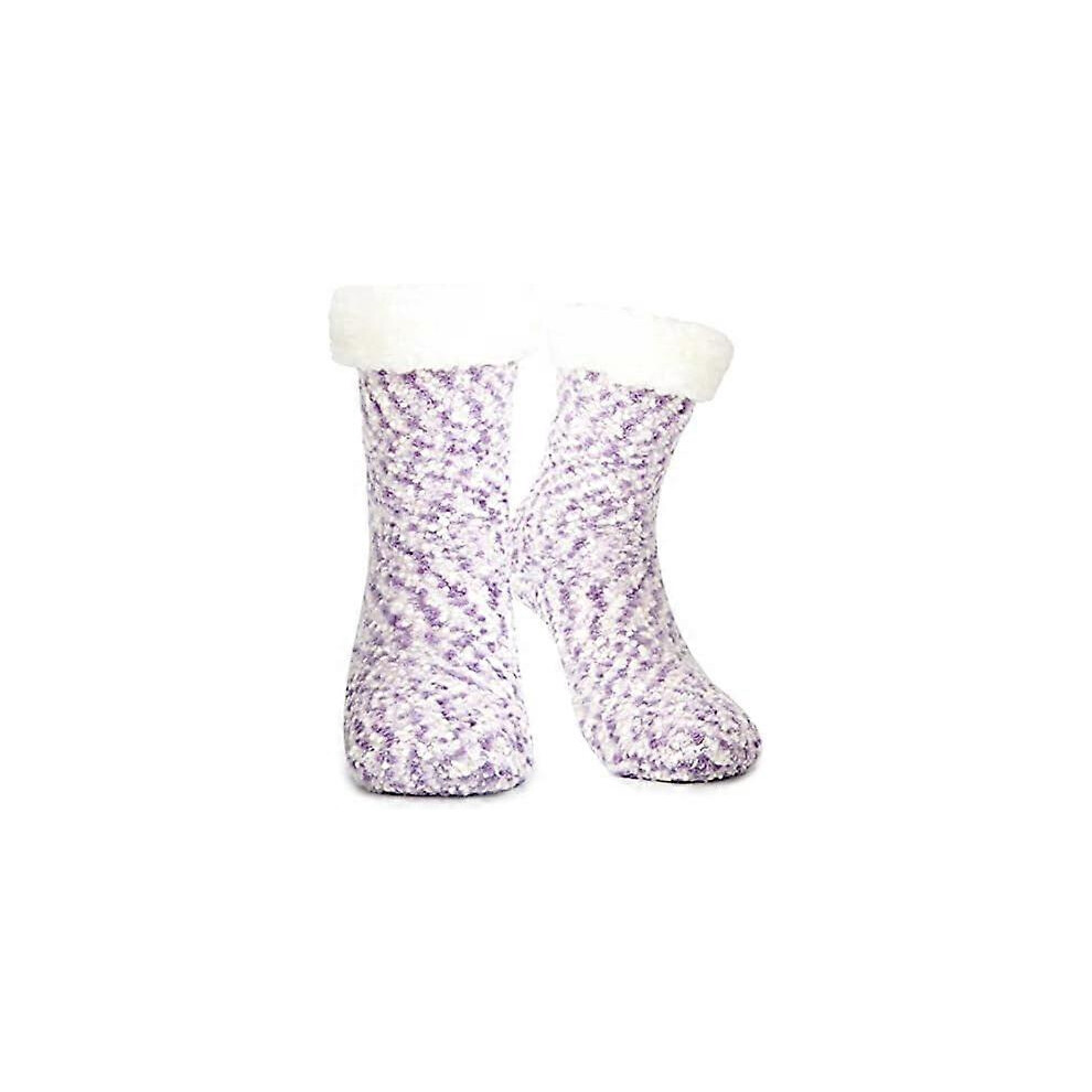 Kikidex (As Show, One Size) Tolumo Slipper Socks For Women Men Heat Holding Fluffy Sock Knitted Socks Fuzzy Bed Slippers One Size Non Slip