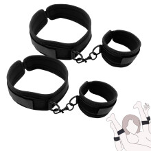Thigh Wrist Cuffs Restraints Handcuffs BDSM Sex Toys For Women Leg Straps Tie Set Bondage For Couples Upgraded