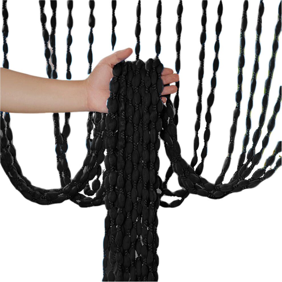 (B) Wood Beaded Curtain For Hallway Entrance Wall Closet Boho Patio Screen-image-OPC-PMQVXKG-NEW