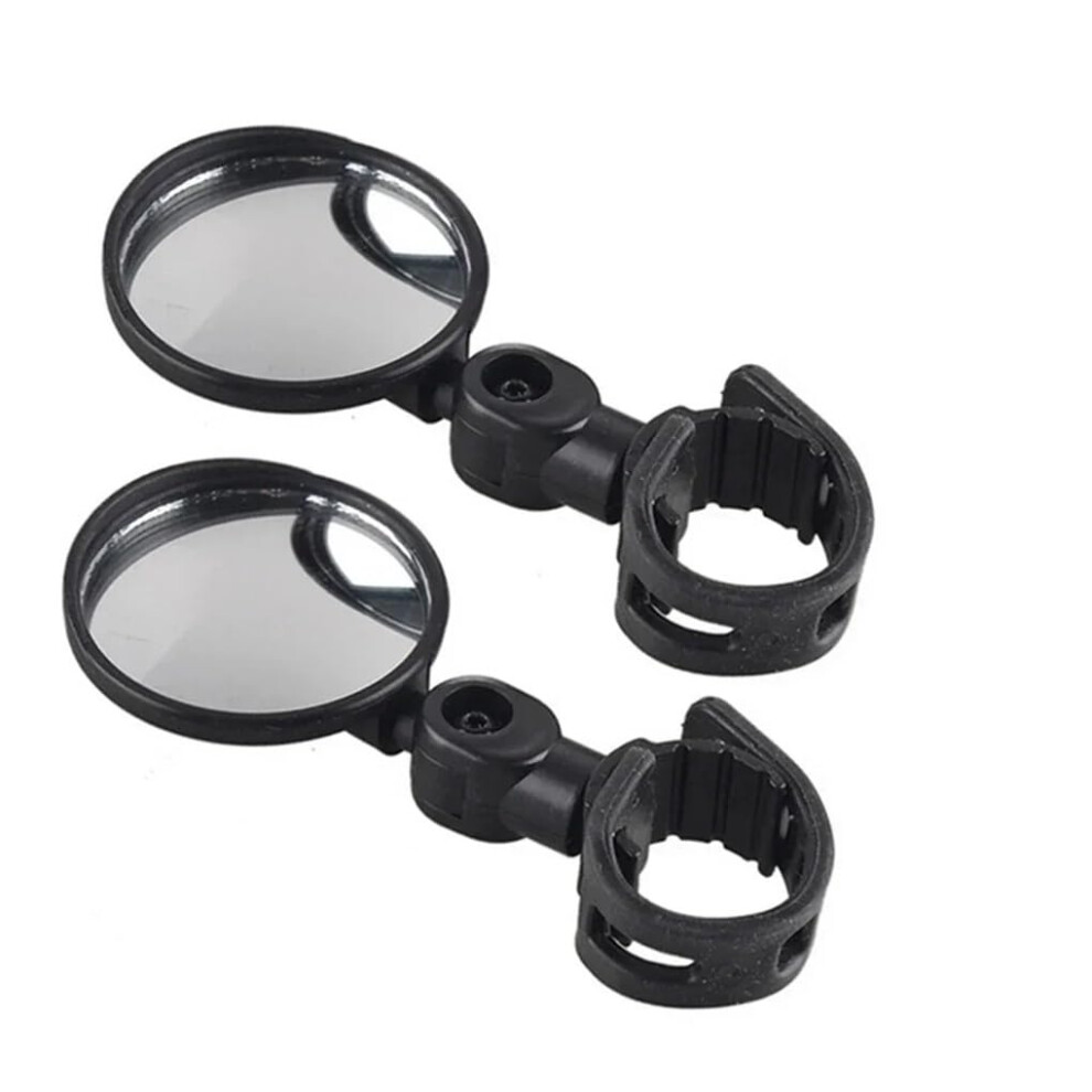Motorcycle Side Mirror Bicycle Rearview Mirror 360-Degree Rotatable Wide-Angle 2-Pack Round Size S For Handlebar Mtb 9354506684815