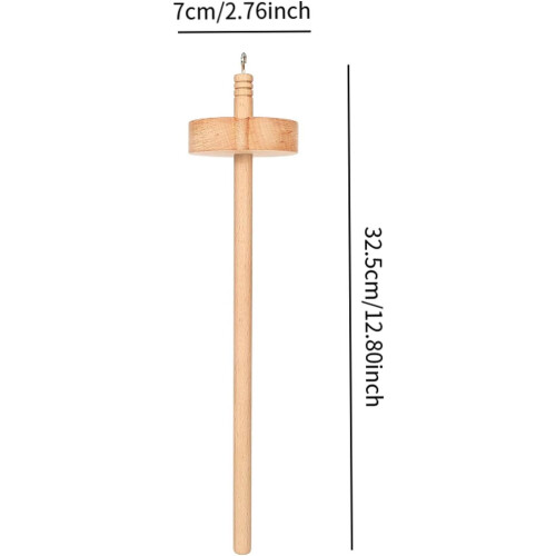 Drop Spindle for Beginners Beginner Model Wool Spinning Lightweight Spindle for Handmade Yarn Making 2