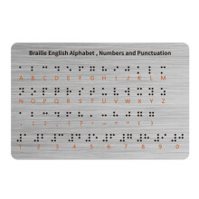Aluminium-Kunststoff-Braille-Lernwerkzeug mit vollständiger