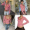 Casual gestreepte polyester cropped blouse met lange-Rode L 4