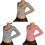 Casual gestreepte polyester cropped blouse met lange-Rode L 3
