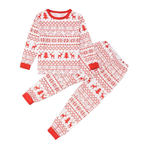 Familien-Weihnachtspyjamas, passende Sets, modische-Mutter S 2