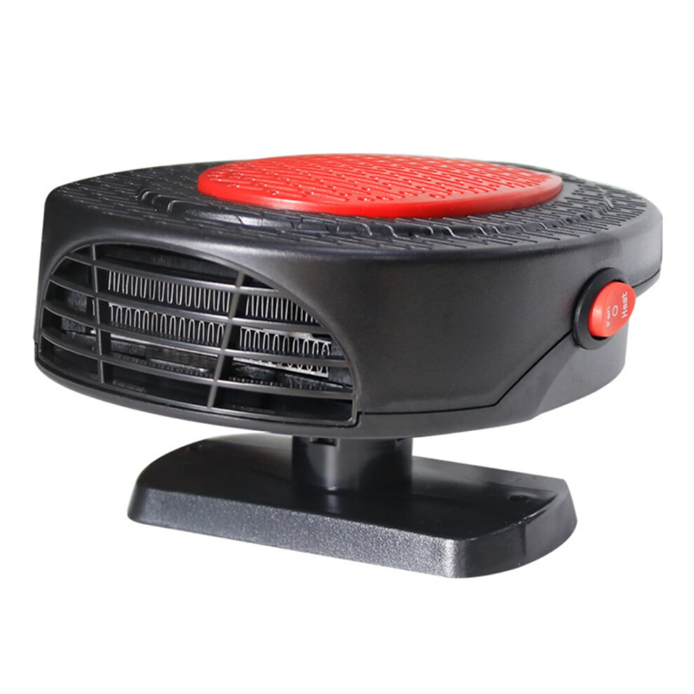 Car Heater Defogger 24V Portable Windshield Demister For Suv Truck Rv Cigarette Lighter Plug, Adjustable Thermostat Red 9067246511715