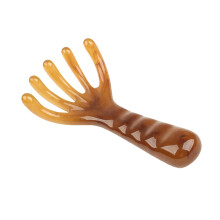 5-Finger-Kopfhautmassagegerät, das menschliche Finger-Braun
