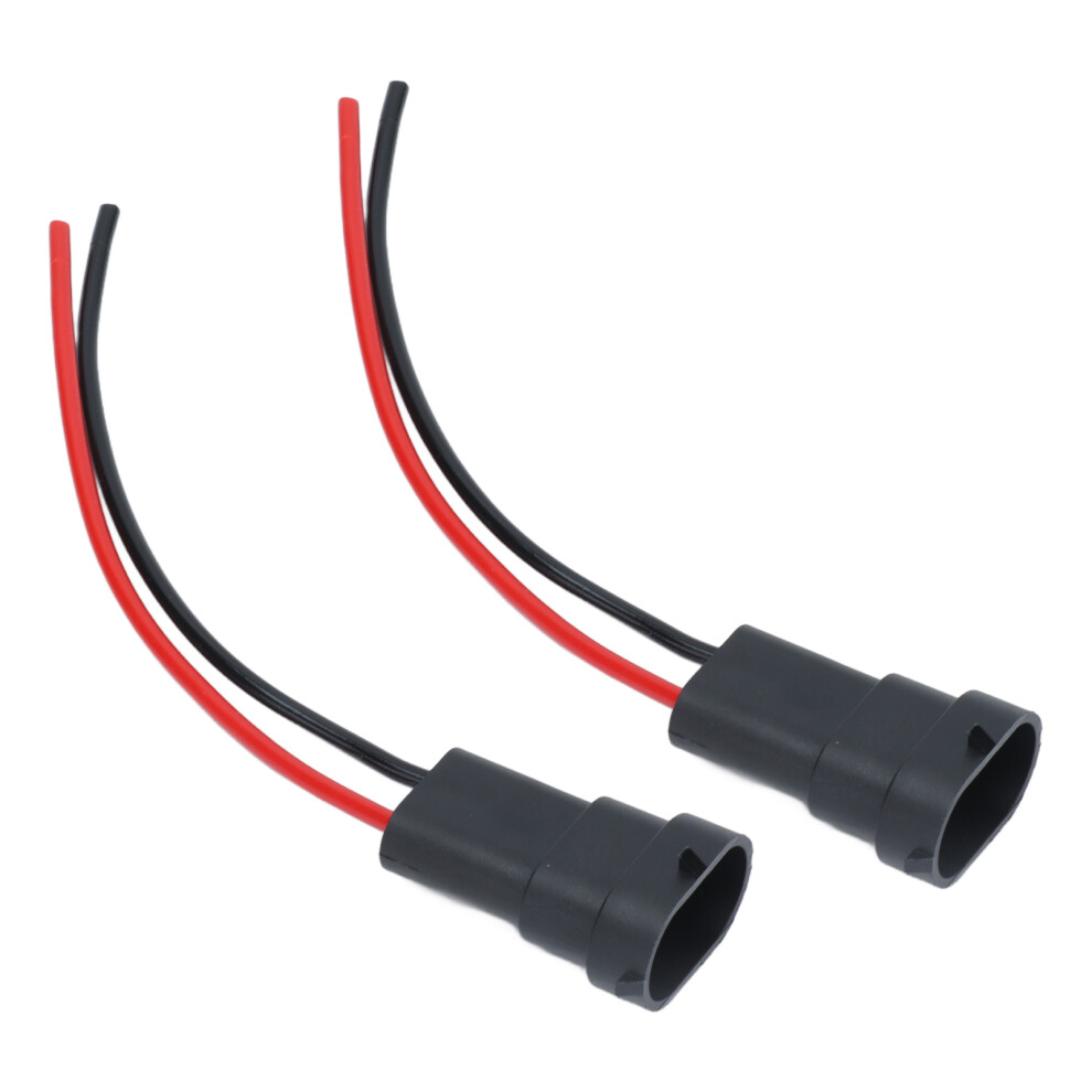 2Pcs 12V Copper Socket Wires Headlight Adapter For H11 H8 880 890 Bulb 8441357872117