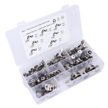 80 Stück Edelstahl Rohrklemmen-Set 2-Loch U-Bügel M5-M25