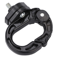 Motorrad Vorderkrallenhaken Gepäck-Helm-Tasche aus Edelstahl, 12 kg Tragfähigkeit, Schwarz