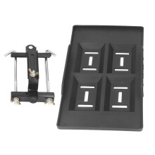 Höhenverstellbares schwarzes Auto-Batterieablage-Tray-Befestigungskit universell langlebiges ABS und Metall