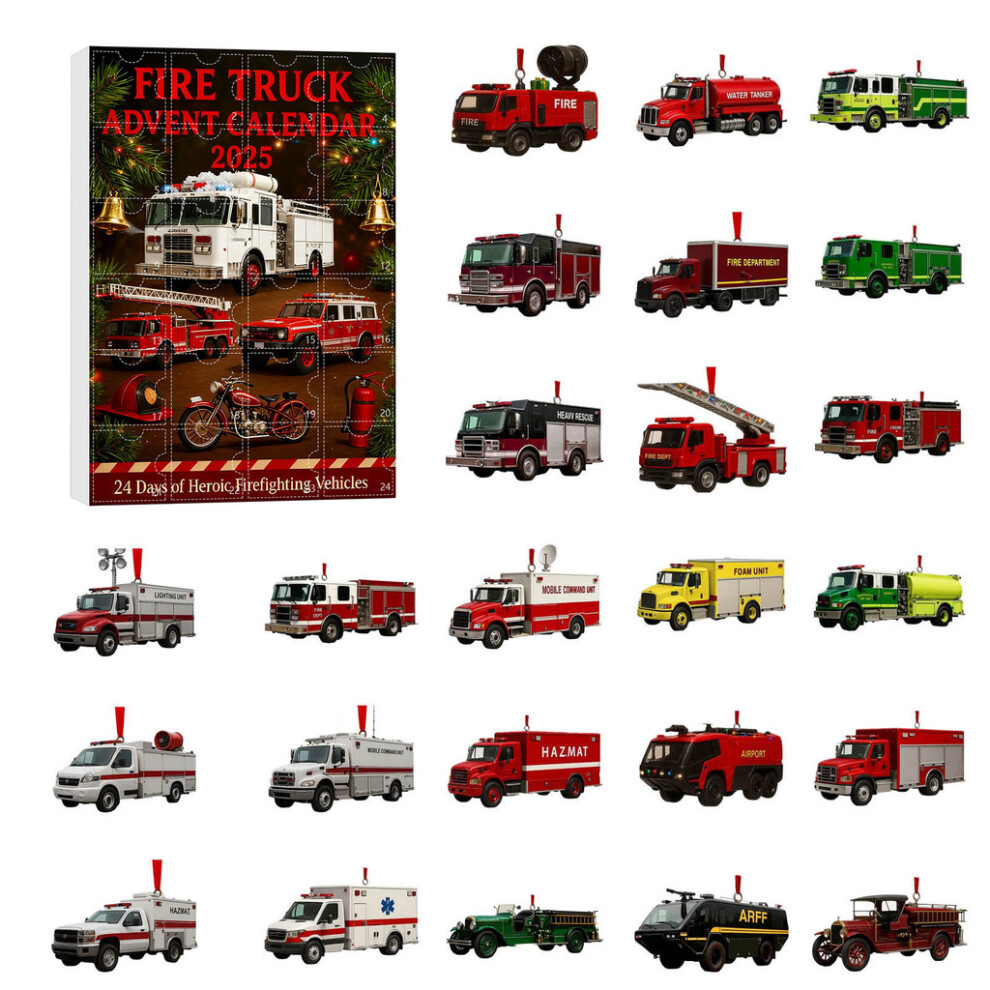 (Style H) Calendar Holiday Rescue Acrylic Christmas Decor 24 Gift Items Festive Gift Home-image-OPC-PMQW2P2-NEW