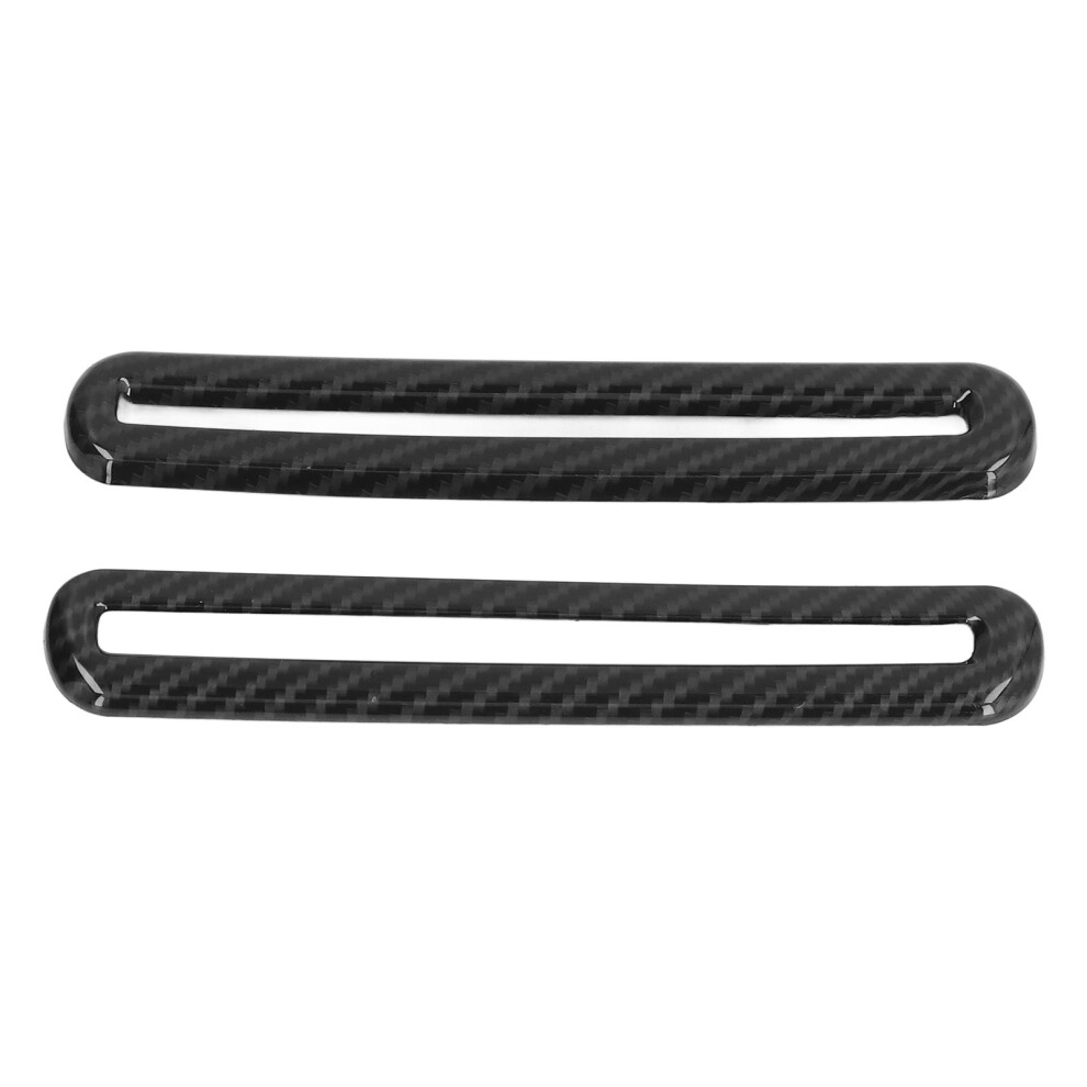 2Pcs Car Door Ac Outlet Vent Trim Carbon Fiber Style Fit Dodge Challenger 2015Â2021 9431357873817