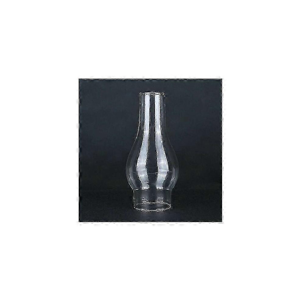 Kikidex (As Show, One Size) Transparent Glass Lampshade For Oil Lamp, Oil Lamp Glass Fireplace, Kerosene Lamp Lampshade, Replace-Fcy