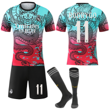 (XXL)25-26 Survêtement de sport Real Madrid Dragon Pattern Dégradé Couleur Édition Spéciale N11 RODRYGO