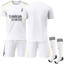 (Sans numéro - Adulte S) 25-26 Maillot domicile Real Madrid enfant/adulte sans numéro, taille S