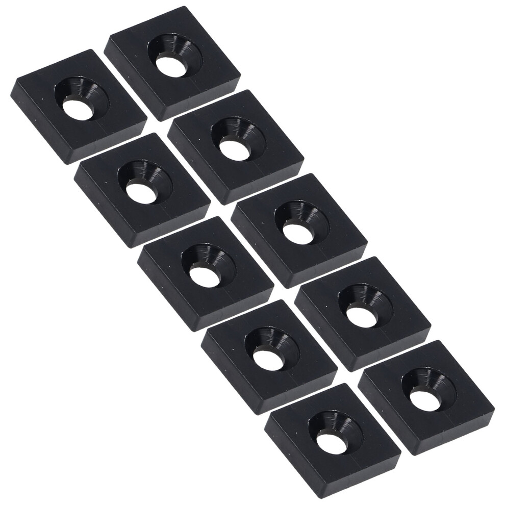 10Pcs Aluminum Alloy Profile End Caps 2020 Single Hole Industrial Black 4271357876983