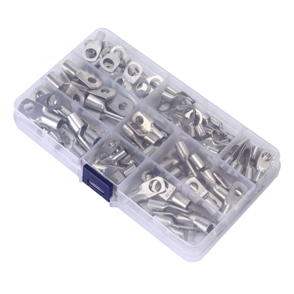 120Pcs Copper T2 Tinned Crimp Terminals 8 Sizes For Marine Automotive 6911357877129