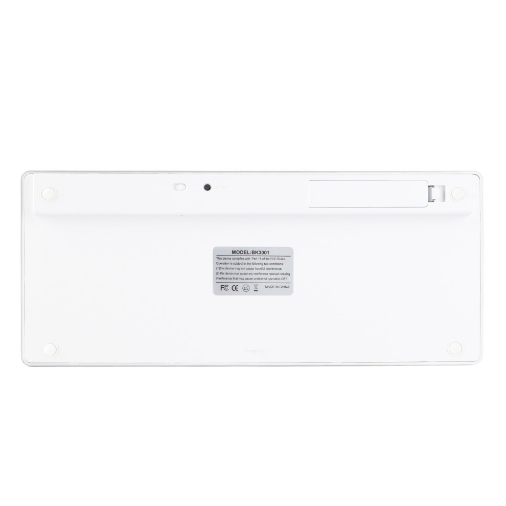 Portable Wireless Mini 78-Keys Keyboard For Android/Ios/Windows White 4901357877924