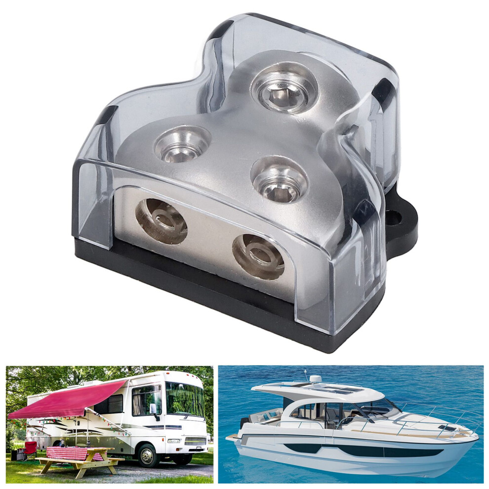 Car Audio 2-Way Power Distribution Block Plastic Metal Ground Splitter 4991357878120