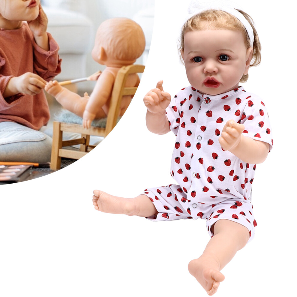 22inch Vinyl Reborn Baby Doll with Waterproof Skin, Flexible Limbs-image-OPC-PMQWCPP-NEW