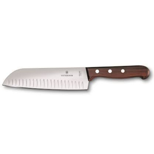 Faca Victorinox Santoku com cabo oco em jacarandá, 17 cm, 6.8520.17G