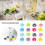 Unique 16PCS Silicone Flower Drink Markers for Wine Cup Identification 8